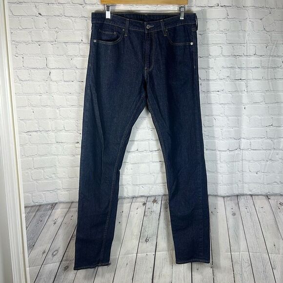 Bonobos Mens Slim Taper Jeans Dark Wash Pants W34 L36 - Picture 1 of 10